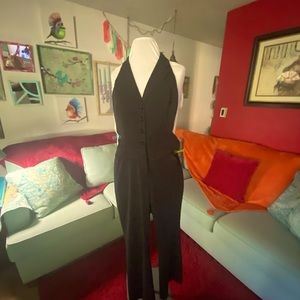 Vintage 1970s BEBE halter jump suit